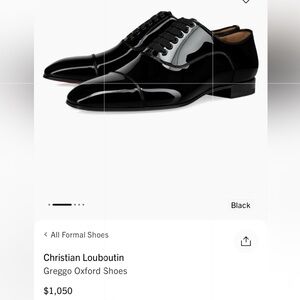 Christian Louboutin Glossy Black Greggo Oxfords